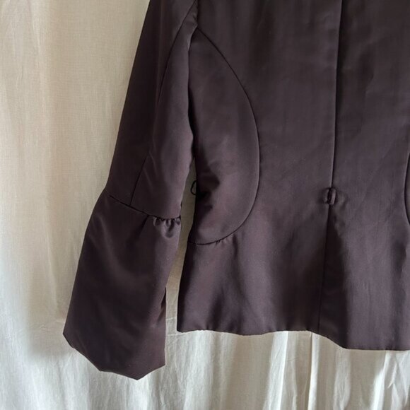 René Lezard Puff Purple Satin Blazer 38 - Picture 13 of 14